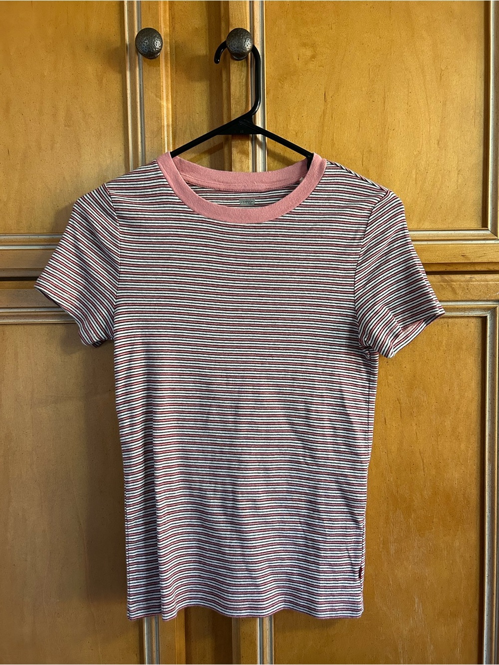 Levi's Pink & White Striped Short-Sleeve Tee